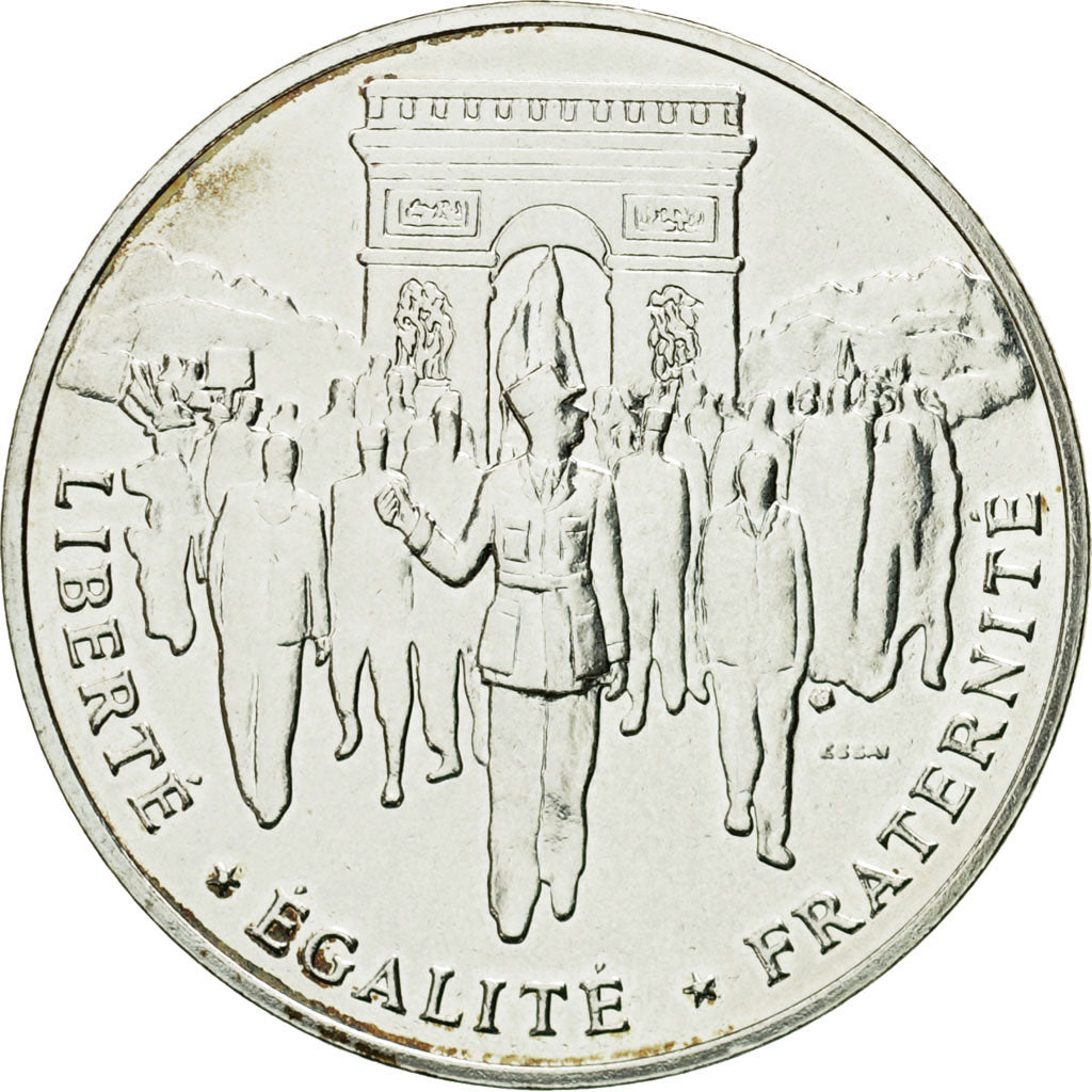 Coin, France, Libération de Paris, 100 Francs, 1994, Pessac, ESSAI, MS(63)