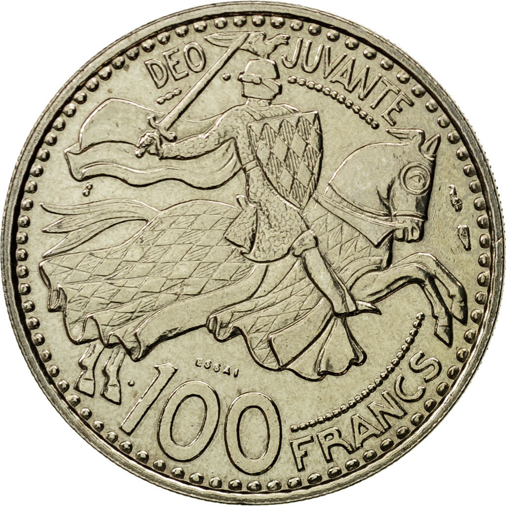 Munten, Monaco, Rainier III, 100 Francs, 1950, Paris, ESSAI, UNC-