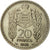 Moneta, Monaco, Louis II, 20 Francs, 1945, Paris, PRÓBA, MS(60-62)