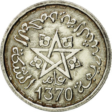 Coin, Morocco, 100 Francs, 1370/1951, Paris, ESSAI, MS(60-62), Silver, KM:E40