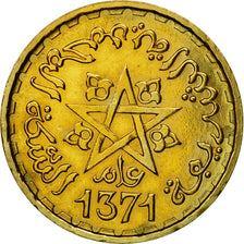 Coin, Morocco, 20 Francs, 1371/1952, Paris, ESSAI, MS(63), Aluminum-Bronze