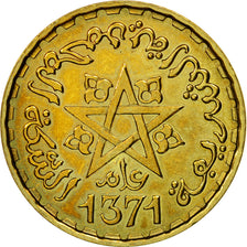 Coin, Morocco, 10 Francs, 1371/1952, Paris, ESSAI, MS(64), Aluminum-Bronze