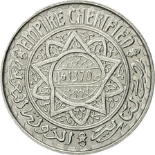 Coin, Morocco, 5 Francs, AH 1370/1951, Paris, ESSAI, MS(63), Aluminum, KM:E39
