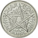 Coin, Morocco, 2 Francs, AH 1370/1951, Paris, ESSAI, MS(63), Aluminum, KM:E38