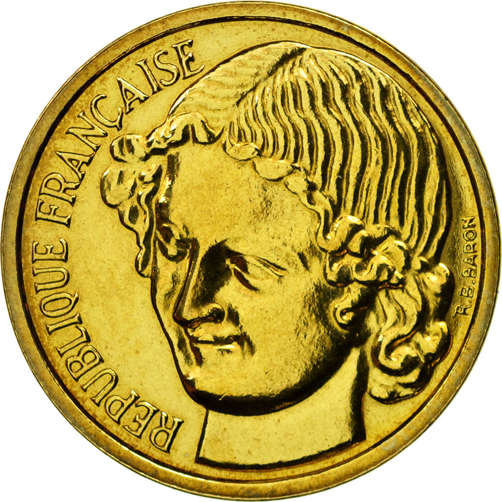 Coin, France, Essai de Baron, 20 Centimes, 1961, Paris, ESSAI, MS(64)