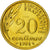 Moneda, Francia, Essai de Baron, 20 Centimes, 1961, Paris, ESSAI, SC+, Aluminio