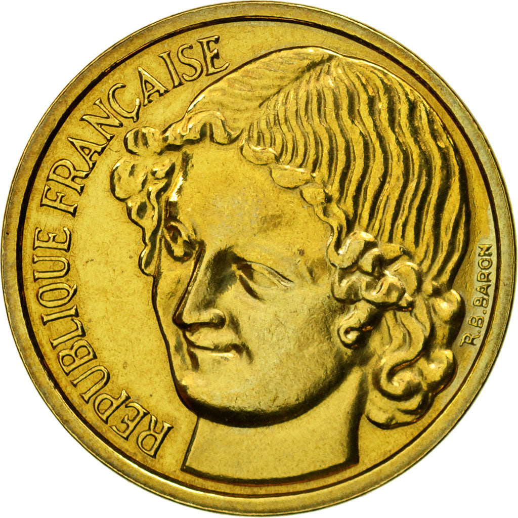 Coin, France, Essai de Baron, 20 Centimes, 1961, Paris, ESSAI, MS(63)