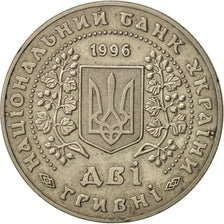 Ucraina, 2 Hryvni, 1996, Kyiv, Rame-nichel-zinco, KM:30