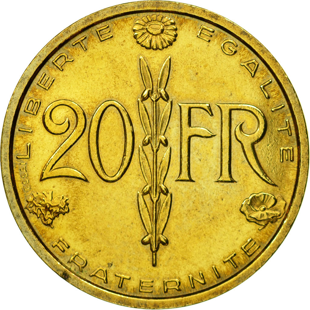 Monnaie, France, Essai de Simon, 20 Francs, 1950, Paris, ESSAI, SPL