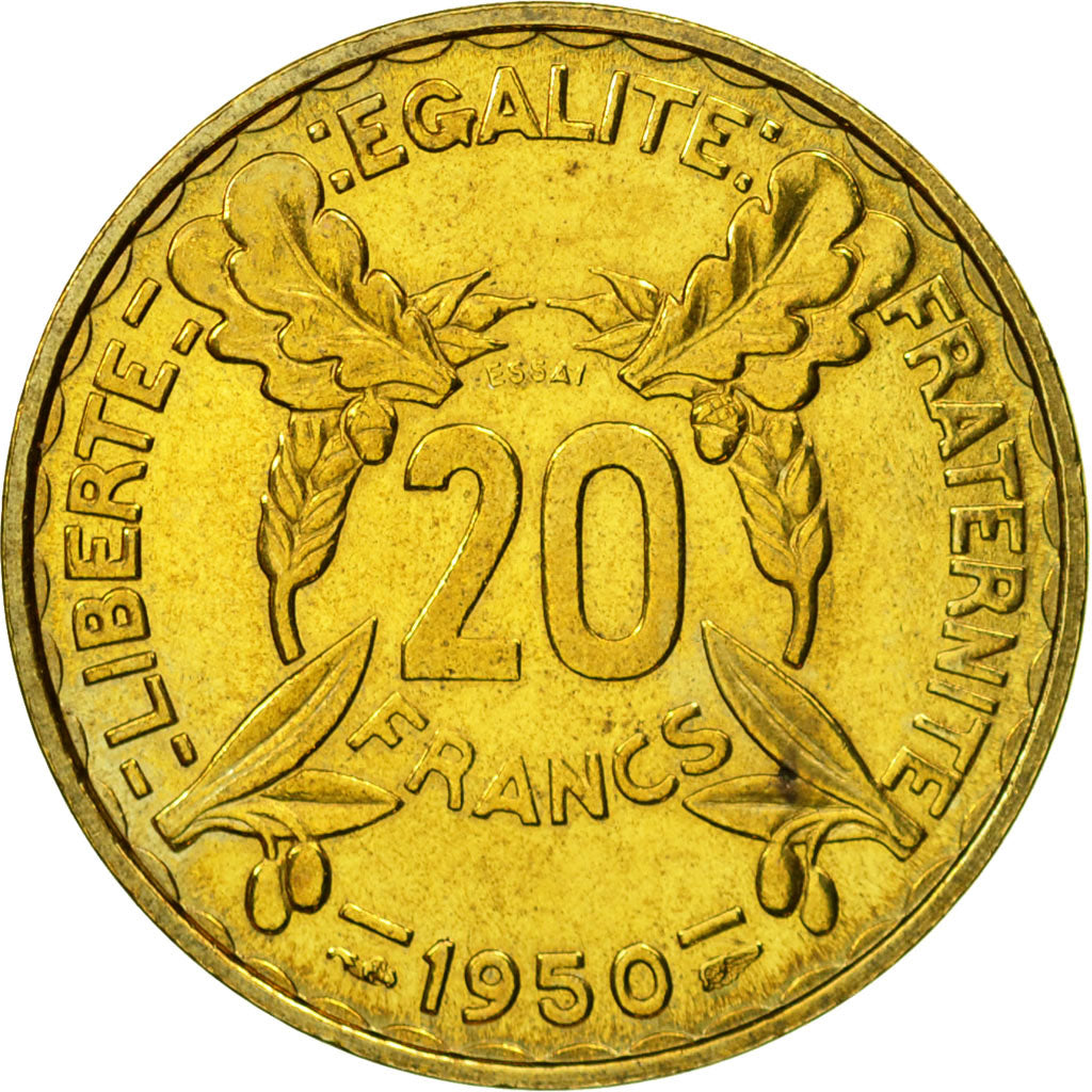 Moneta, Francia, Essai de Turin, 20 Francs, 1950, Paris, ESSAI, SPL+