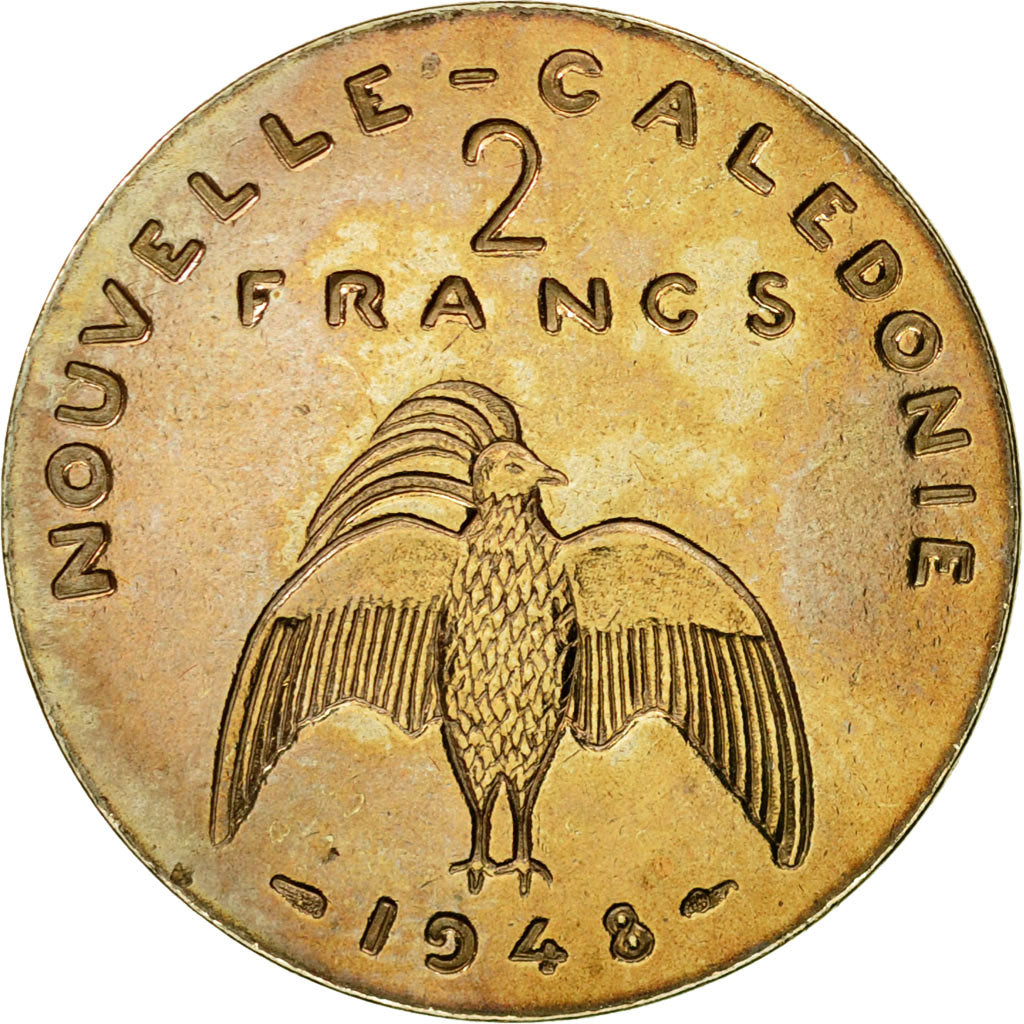 Coin, New Caledonia, 2 Francs, 1948, Paris, ESSAI, MS(64), Nickel-Bronze, KM:E5