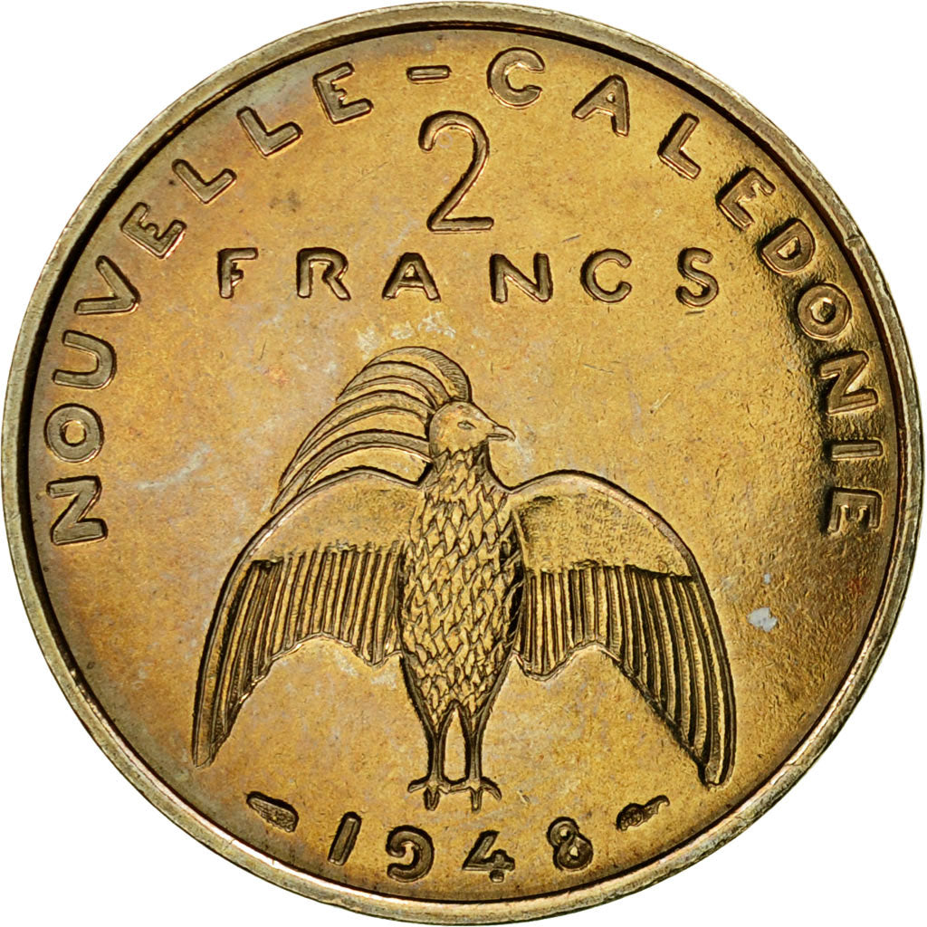 Coin, New Caledonia, 2 Francs, 1948, Paris, ESSAI, MS(63), Nickel-Bronze, KM:E6