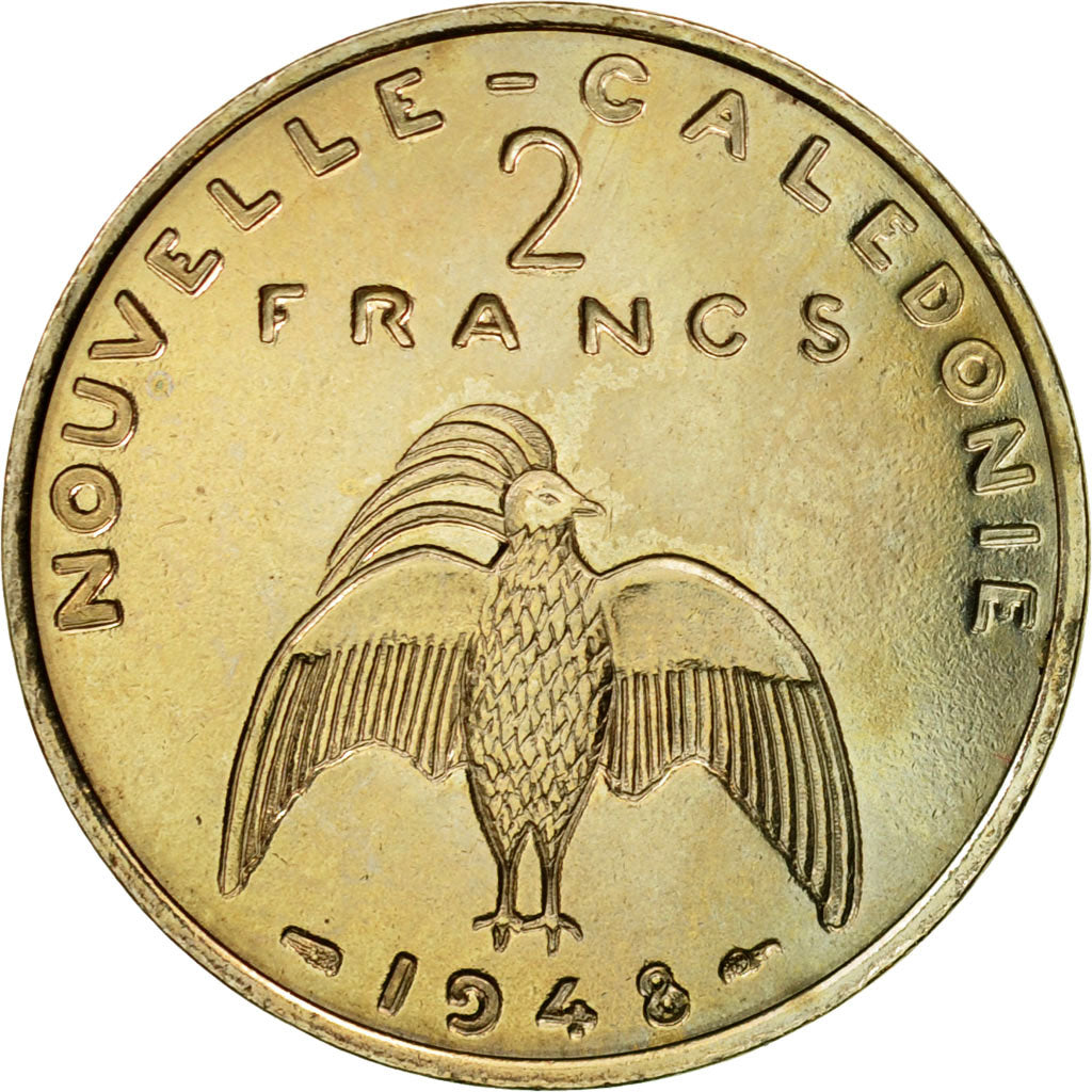 Moneta, Nuova Caledonia, 2 Francs, 1948, Paris, ESSAI, SPL, Nichel-bronzo