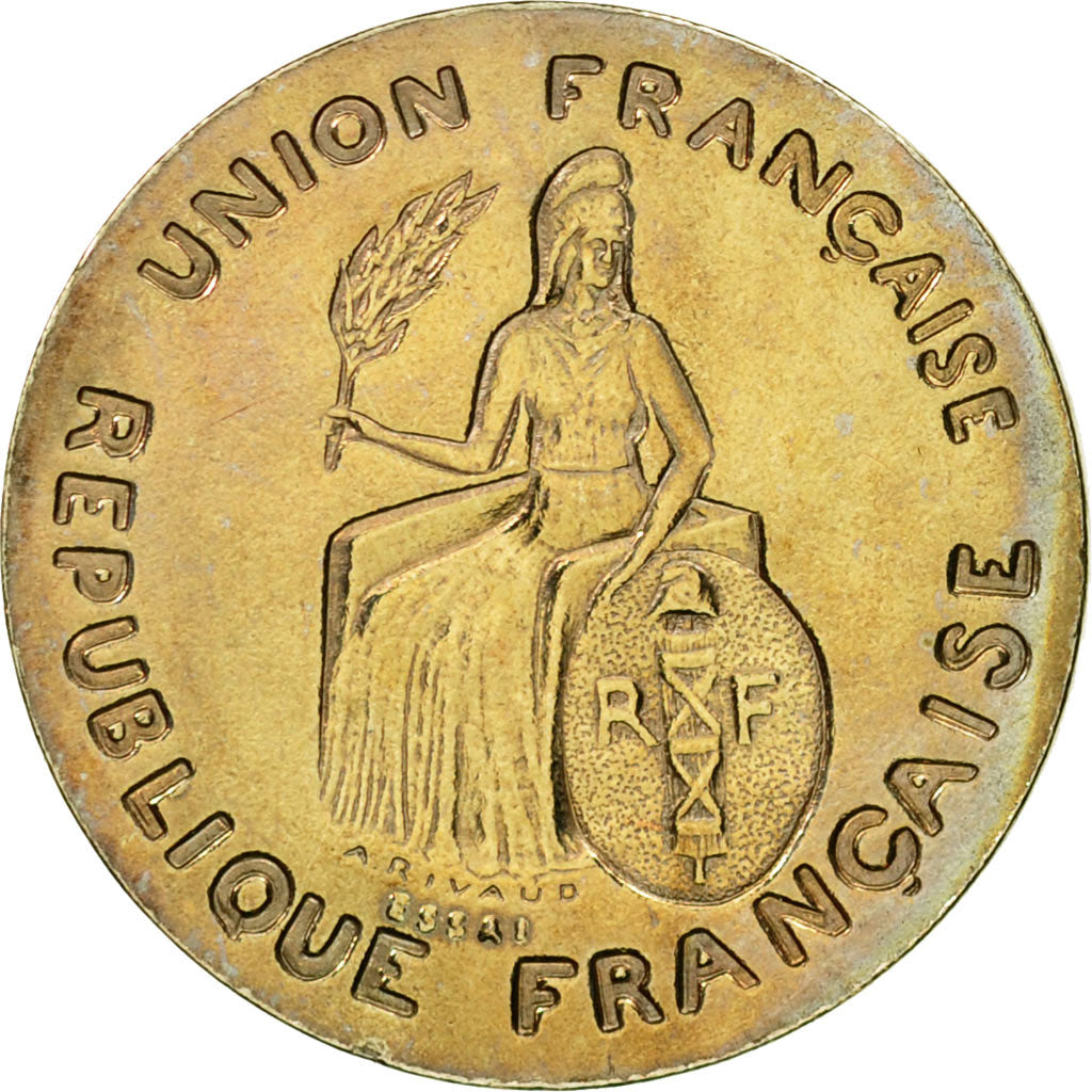 Coin, New Caledonia, Franc, 1948, Paris, ESSAI, MS(63), Nickel-Bronze, KM:E3