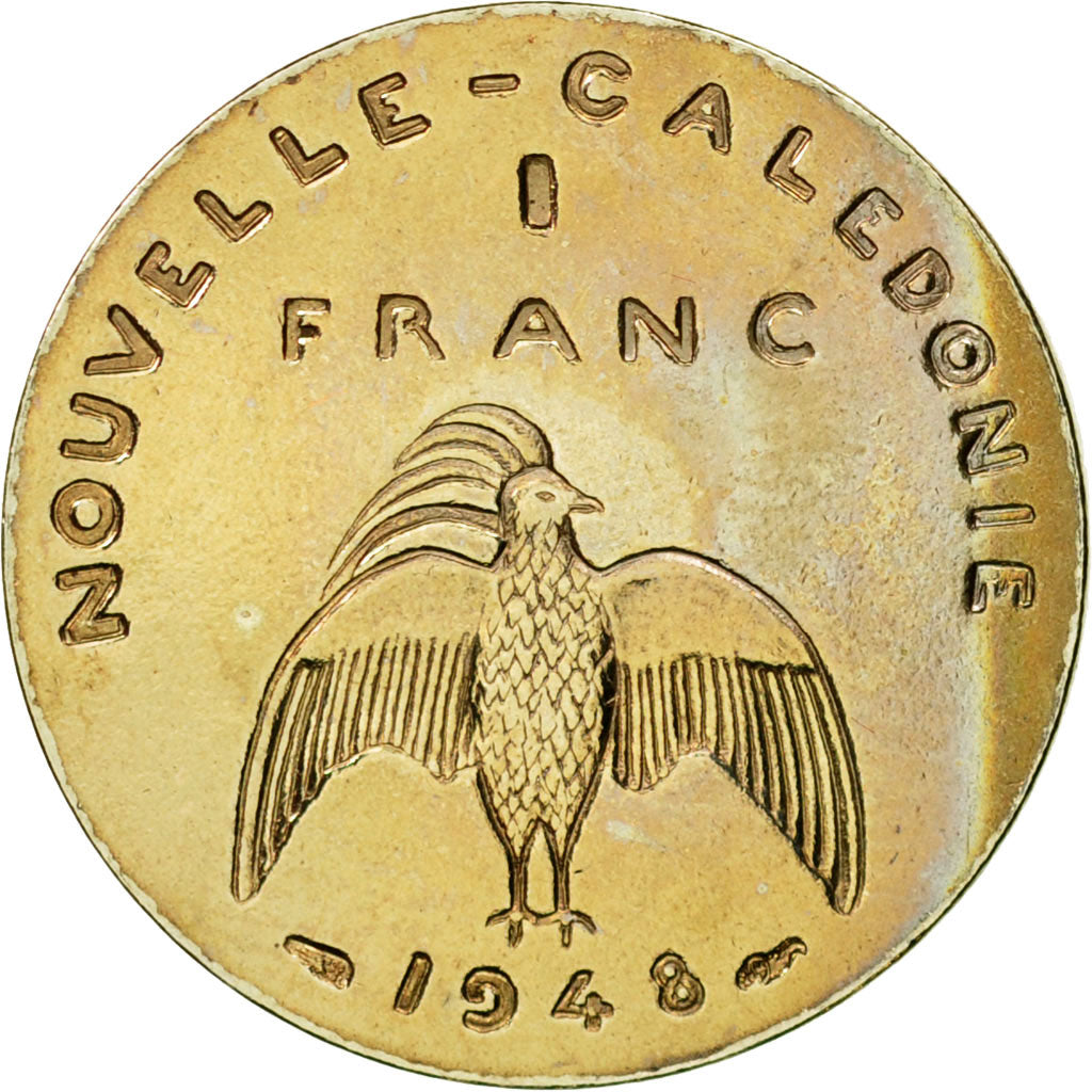 Coin, New Caledonia, Franc, 1948, Paris, ESSAI, MS(63), Nickel-Bronze, KM:E3