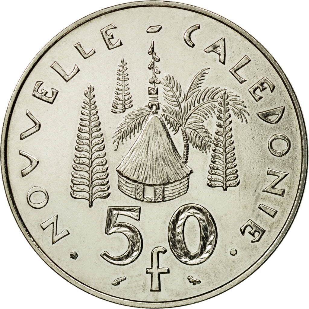 Moneta, Nuova Caledonia, 50 Francs, 1967, Paris, ESSAI, SPL+, Nichel, KM:E13