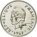 Coin, New Caledonia, 10 Francs, 1967, Paris, ESSAI, MS(63), Nickel, KM:E11