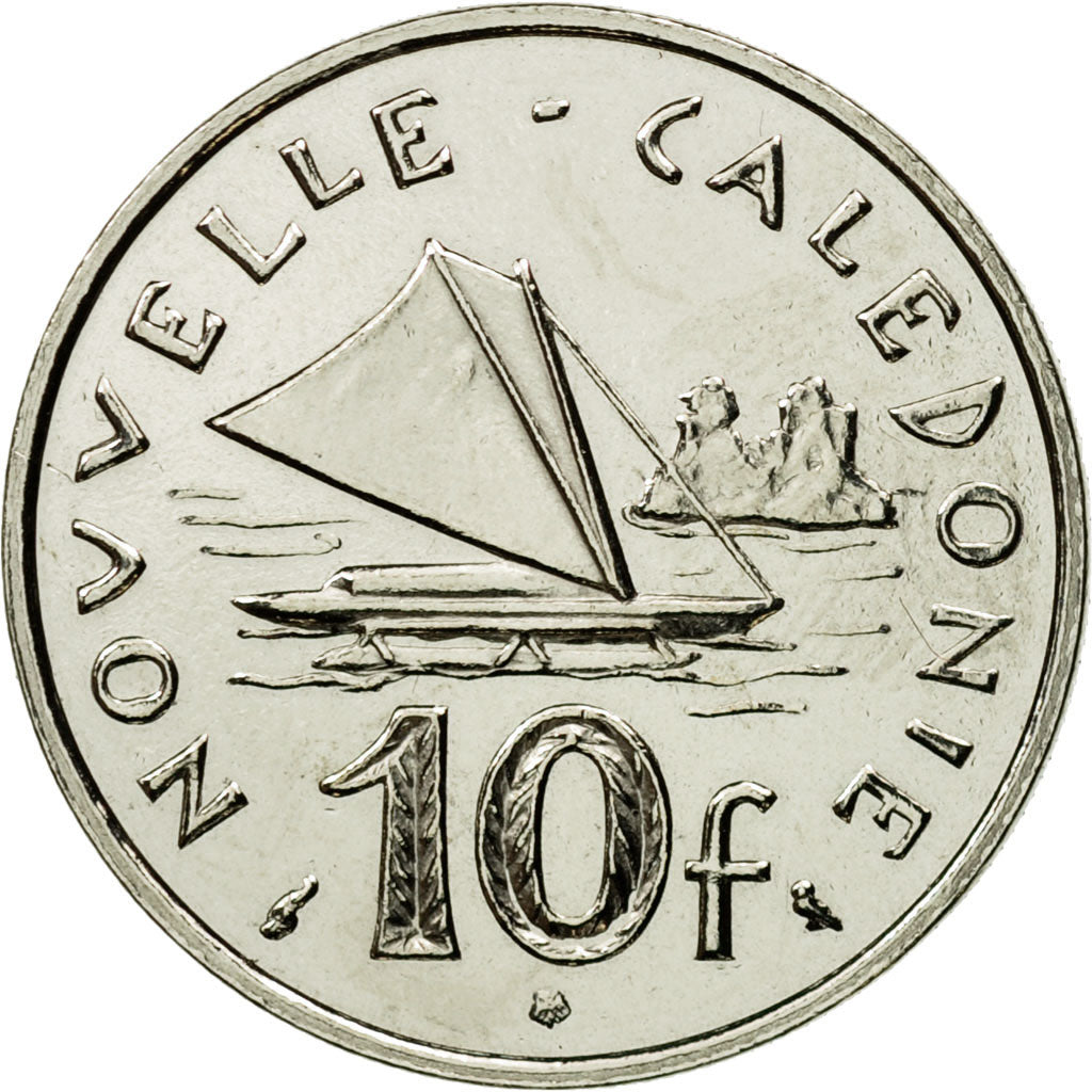 Coin, New Caledonia, 10 Francs, 1967, Paris, ESSAI, MS(63), Nickel, KM:E11