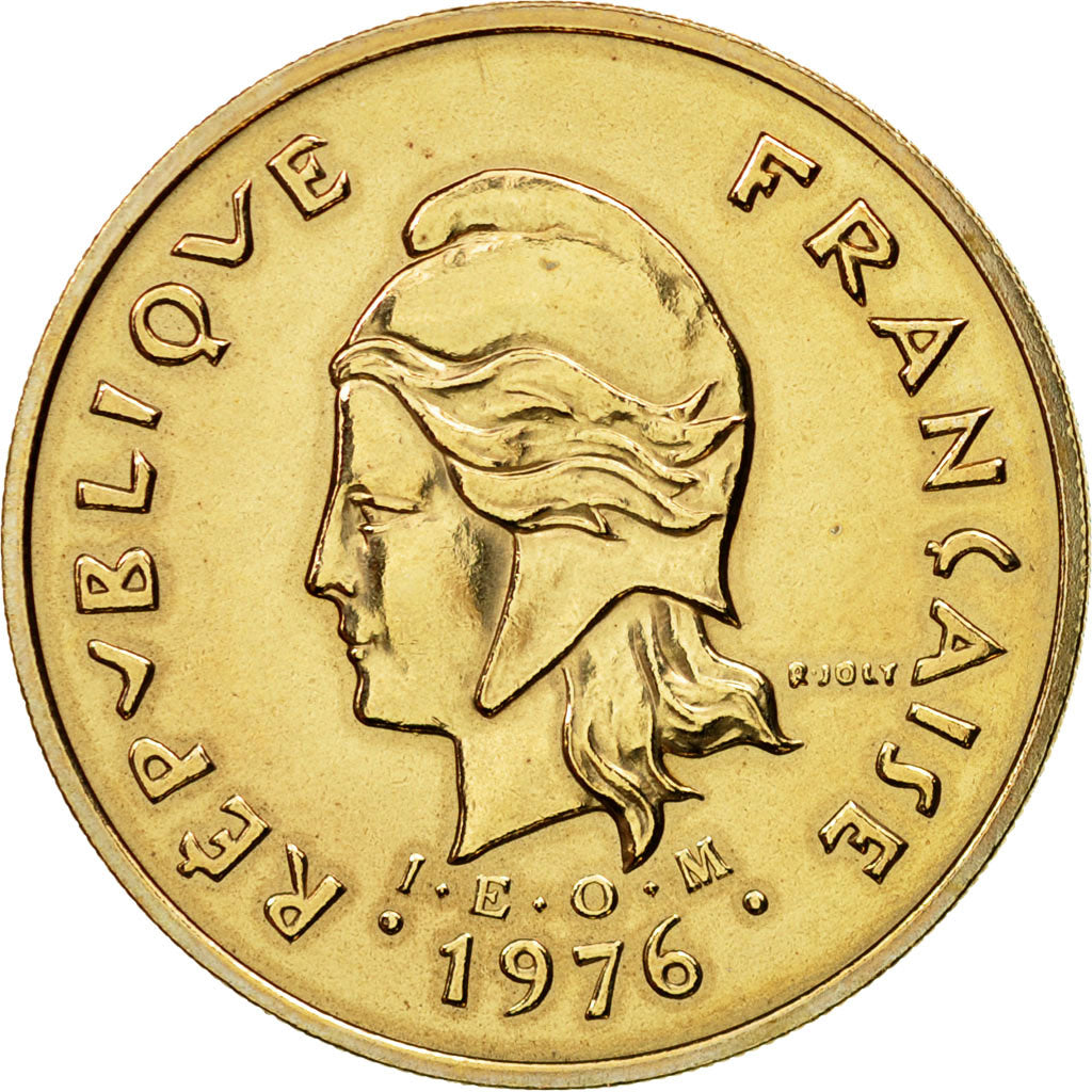 Coin, New Caledonia, 100 Francs, 1976, Paris, ESSAI, MS(63), Nickel-Bronze