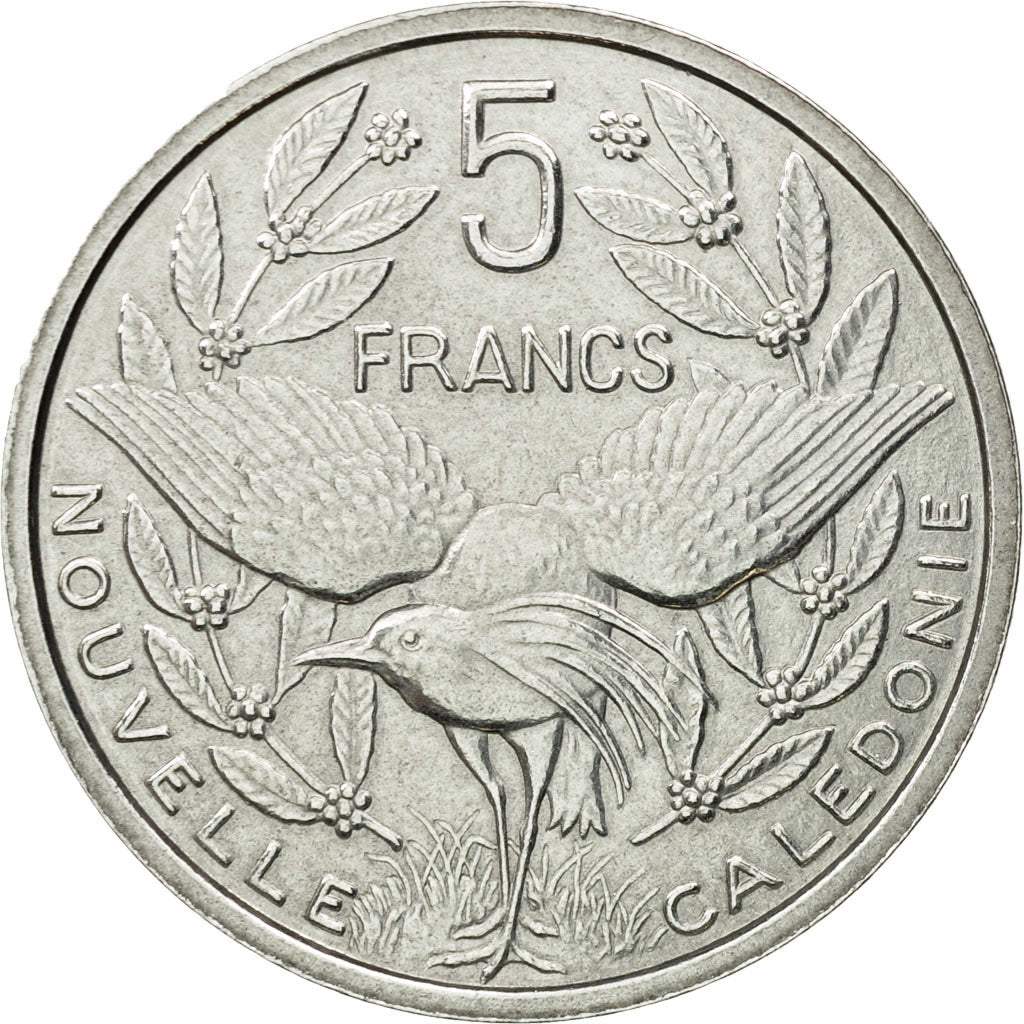 Coin, New Caledonia, 5 Francs, 1952, Paris, ESSAI, MS(64), Aluminum, KM:E10