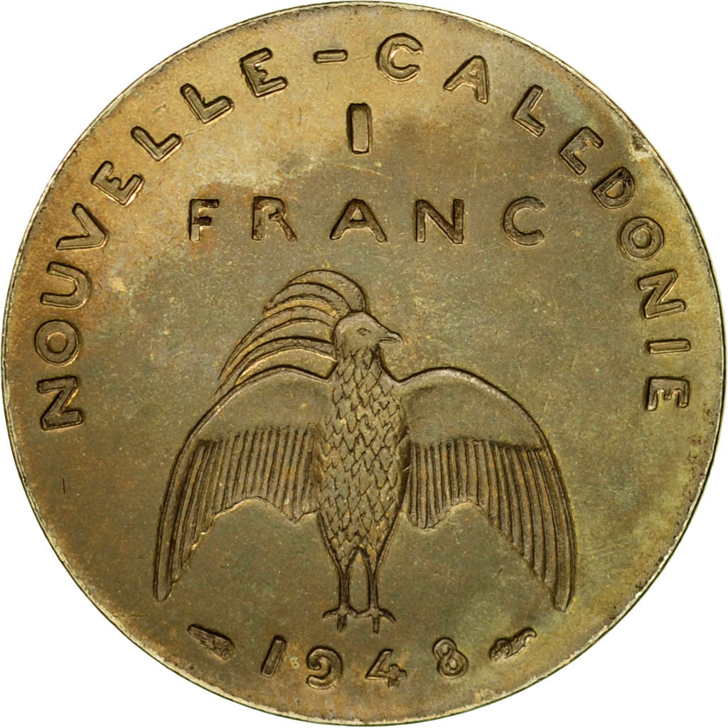 Coin, New Caledonia, Franc, 1948, Paris, ESSAI, MS(60-62), Nickel-Bronze, KM:E3