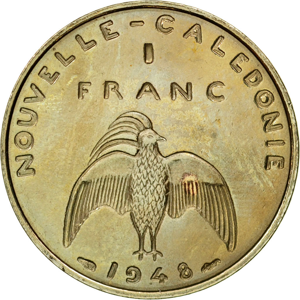 Coin, New Caledonia, Franc, 1948, Paris, ESSAI, MS(63), Nickel-Bronze, KM:E4