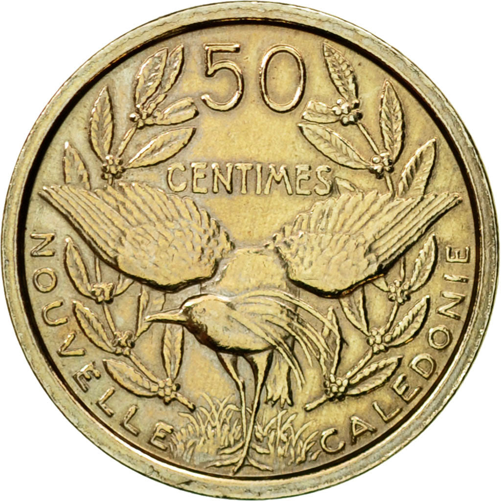 Coin, New Caledonia, 50 Centimes, 1949, Paris, ESSAI, MS(63), Copper-nickel