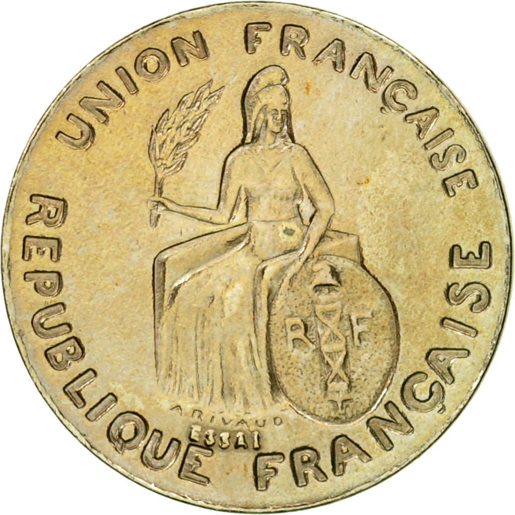 Coin, New Caledonia, 50 Centimes, 1948, Paris, ESSAI, MS(63), Nickel-Bronze