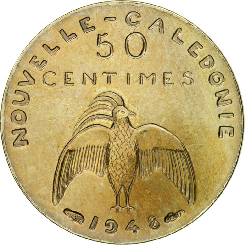Coin, New Caledonia, 50 Centimes, 1948, Paris, ESSAI, MS(63), Nickel-Bronze