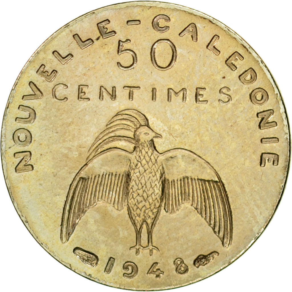 Coin, New Caledonia, 50 Centimes, 1948, Paris, ESSAI, MS(63), Nickel-Bronze