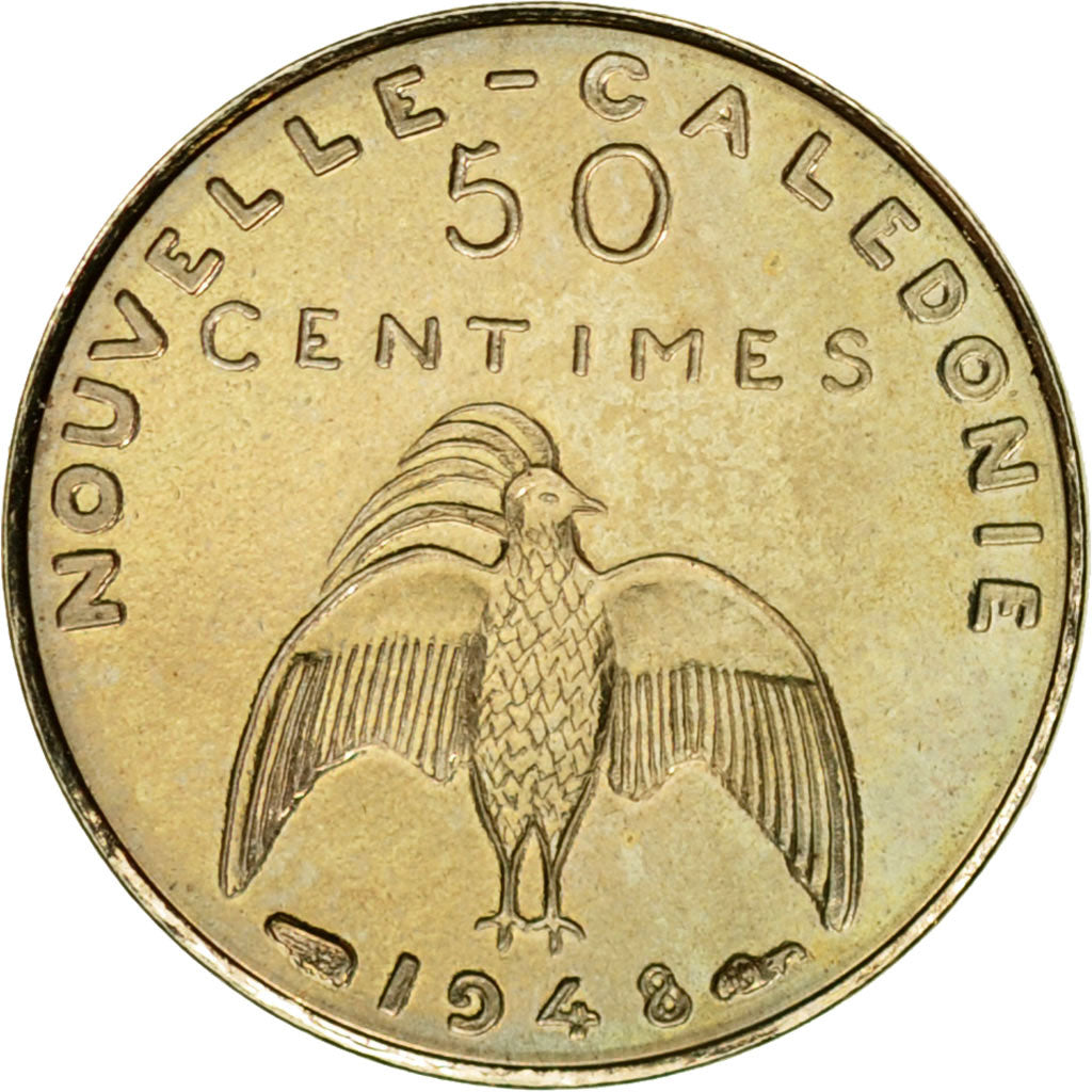 Coin, New Caledonia, 50 Centimes, 1948, Paris, ESSAI, MS(64), Nickel-Bronze