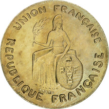 Coin, FRENCH OCEANIA, Franc, 1948, Paris, ESSAI, MS(63), Nickel-Bronze, KM:E3