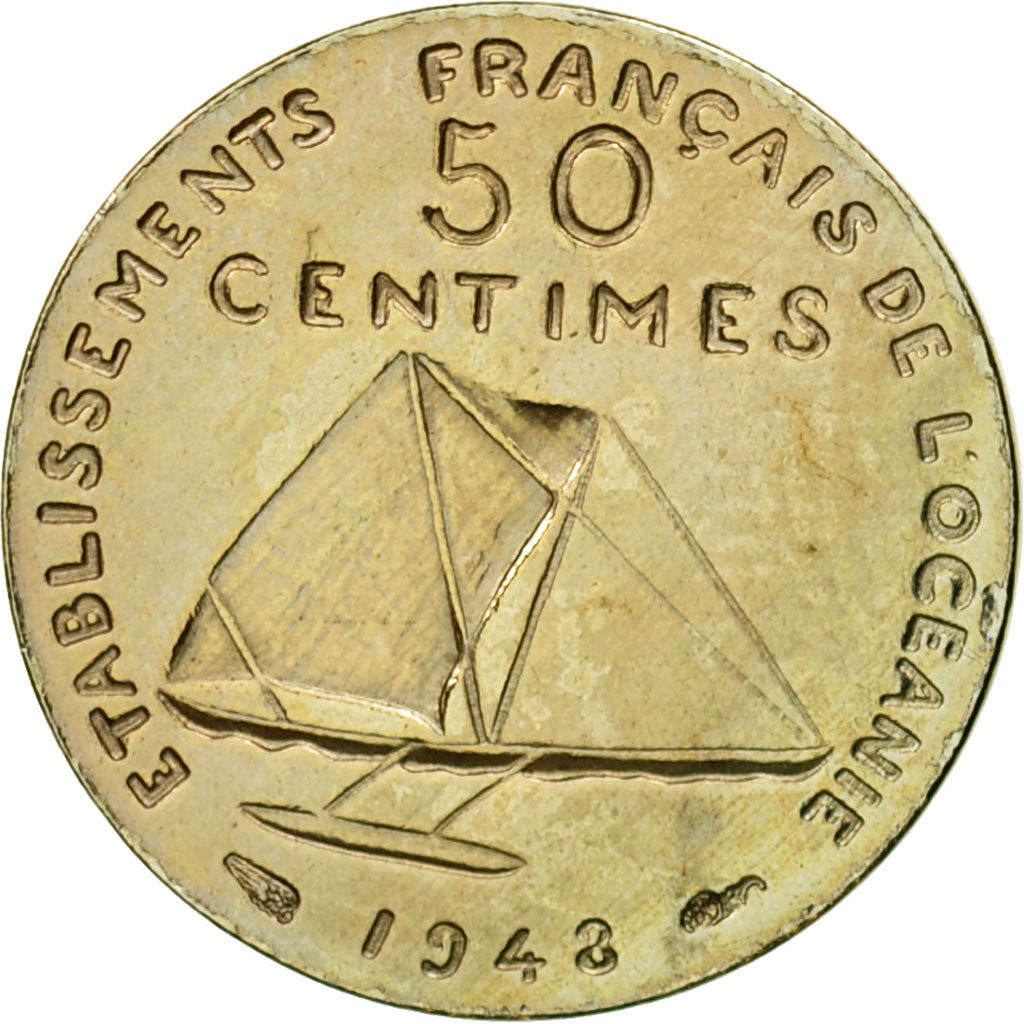 Monnaie, FRENCH OCEANIA, 50 Centimes, 1948, Paris, ESSAI, SPL, Nickel-Bronze