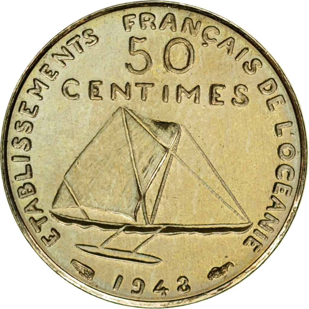 Monnaie, FRENCH OCEANIA, 50 Centimes, 1948, Paris, ESSAI, SPL, Nickel-Bronze