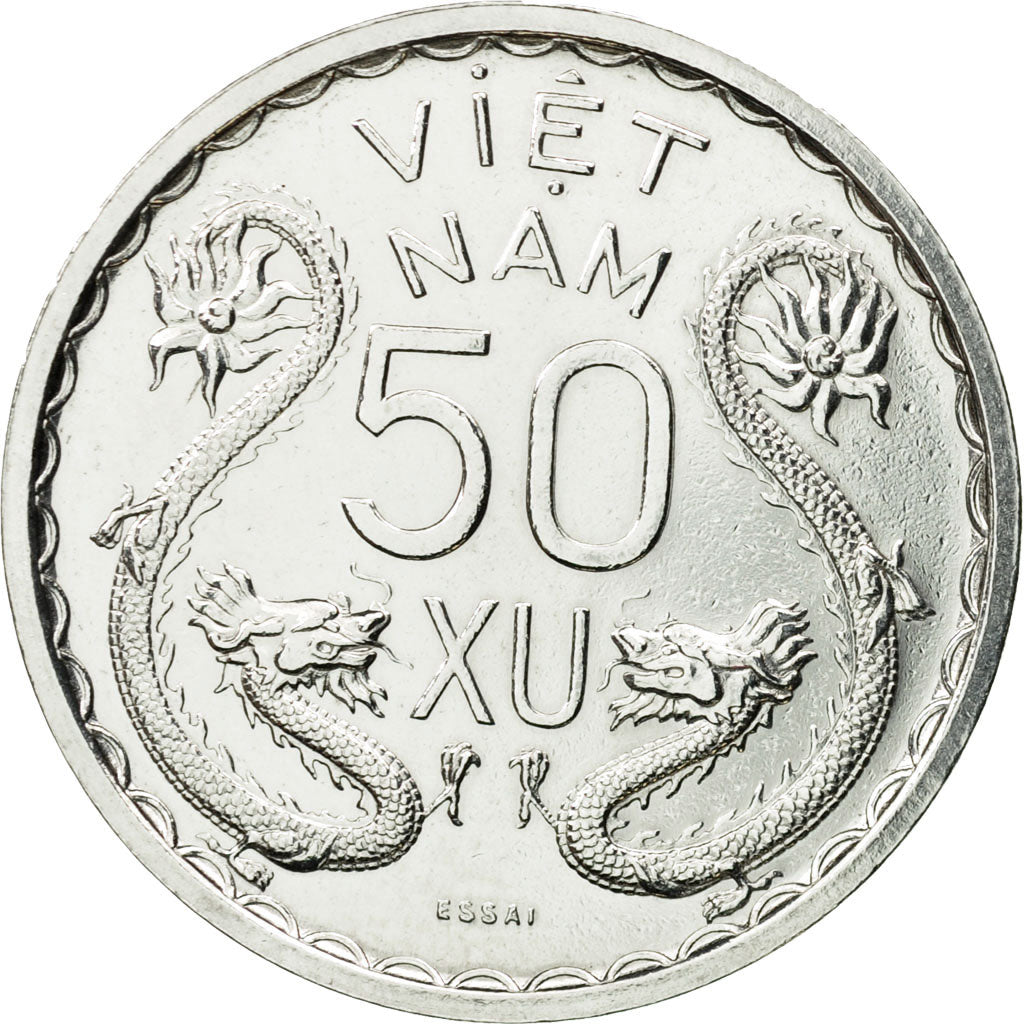 Coin, Vietnam, STATE OF SOUTH VIET NAM, 50 Su, 1953, Paris, ESSAI, MS(63)
