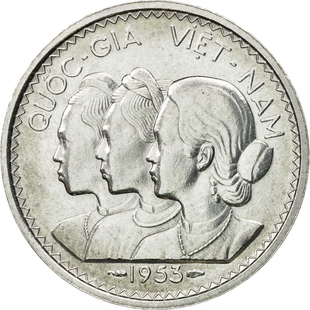 Moneda, Vietnam, STATE OF SOUTH VIET NAM, 20 Su, 1953, Paris, ESSAI, SC