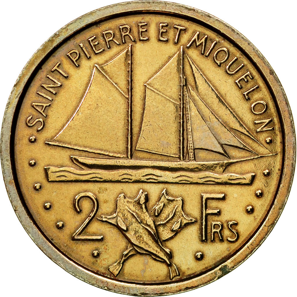 Coin, SAINT PIERRE & MIQUELON, 2 Francs, 1948, Paris, ESSAI, MS(63)