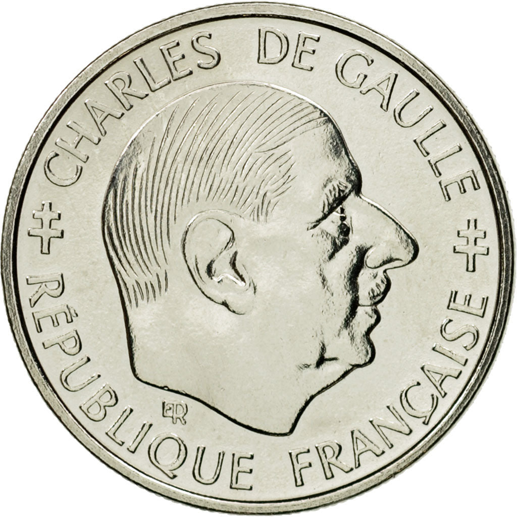 Moneta, Francia, Charles de Gaulle, Franc, 1988, Pessac, ESSAI, SPL, Nichel