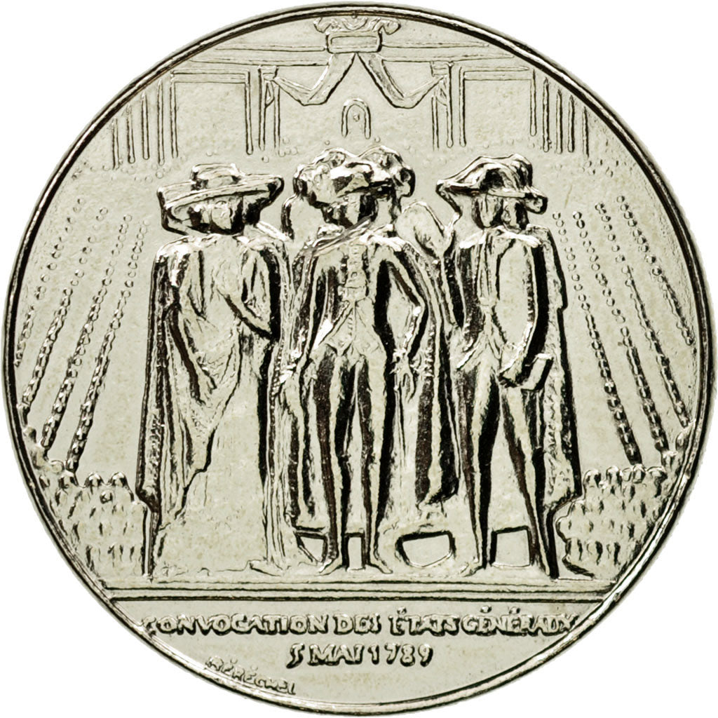 Coin, France, États généraux, Franc, 1989, Pessac, ESSAI, MS(63), Nickel
