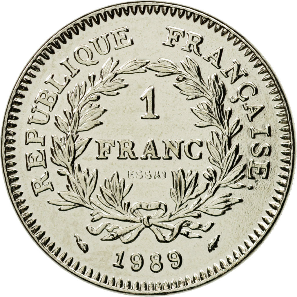 Coin, France, États généraux, Franc, 1989, Pessac, ESSAI, MS(63), Nickel