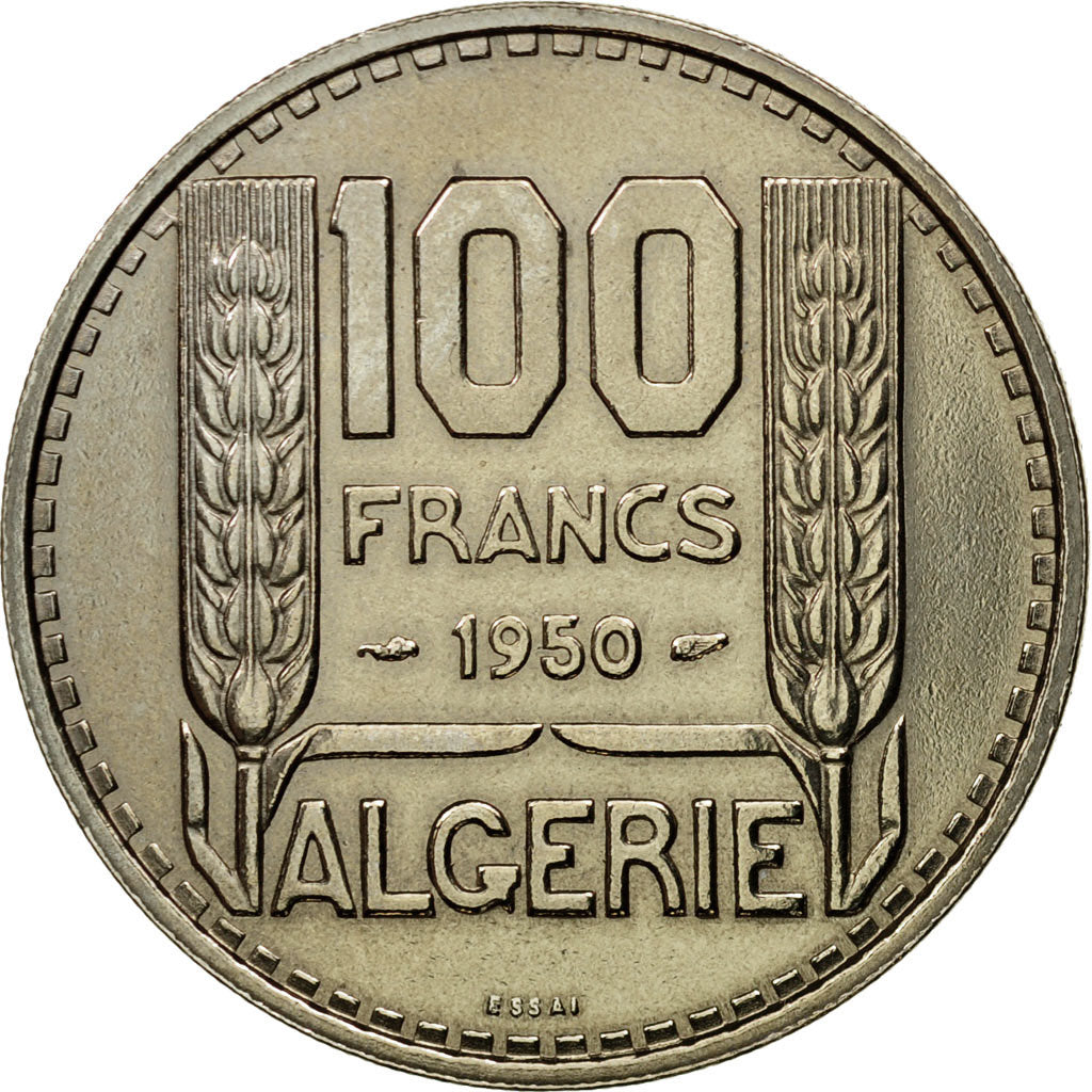 Monnaie, Algeria, Turin, 100 Francs, 1950, Paris, ESSAI, SUP+, Copper-nickel