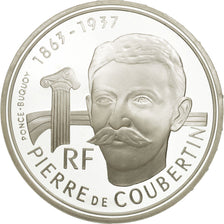 Moneta, Francia, Pierre de Coubertin, 100 Francs, 1991, Paris, ESSAI, FDC