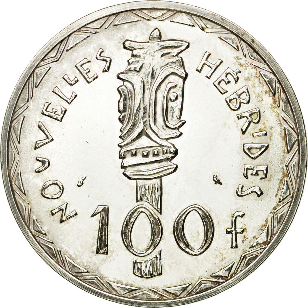 Moneta, Nuove Ebridi, 100 Francs, 1966, Paris, ESSAI, SPL, Argento, KM:E1