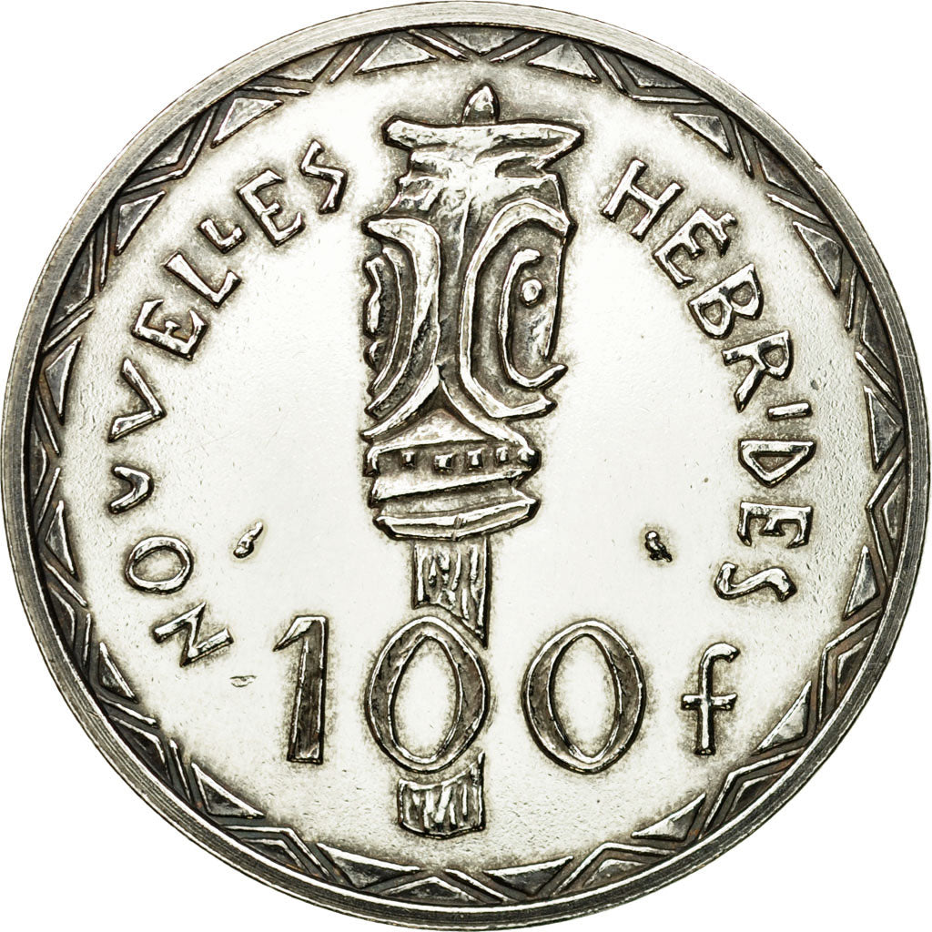 Moneta, Nuove Ebridi, 100 Francs, 1966, Paris, ESSAI, SPL, Argento, KM:E1