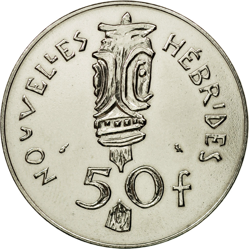Coin, New Hebrides, 50 Francs, 1972, Paris, ESSAI, MS(63), Nickel, KM:E7
