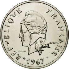 Coin, New Hebrides, 20 Francs, 1967, Paris, ESSAI, MS(63), Nickel, KM:E3