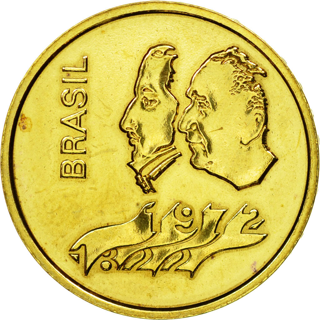 Coin, Brazil, 300 Cruzeiros, 1972, Paris, ESSAI, MS(60-62), Brass, KM:Pr7