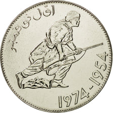 Coin, Algeria, 5 Dinars, 1974, Paris, ESSAI, MS(63), Nickel, KM:E6
