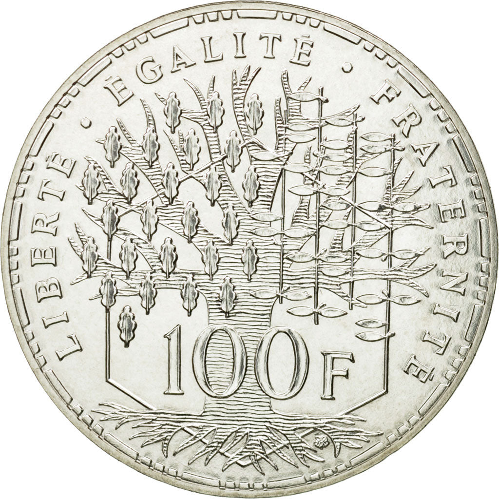 Coin, France, Panthéon, 100 Francs, 1982, Pessac, ESSAI, MS(65-70), Silver