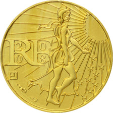 France, Semeuse, 100 Euro, 2008, MS(65-70), Gold, Gadoury:EU288, KM:1536